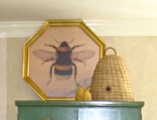 Bee print, bee hive
