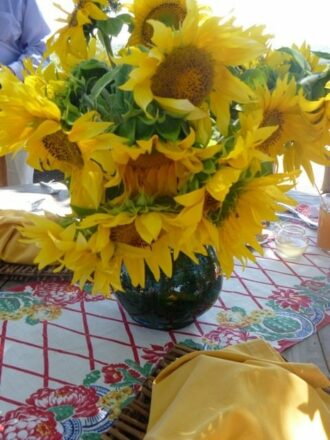 Sunflowers in vase