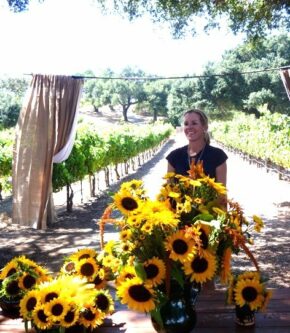 Kate and sunflowers