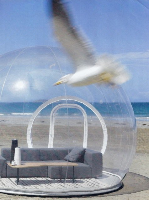Casa Bubble-Bubble on beach