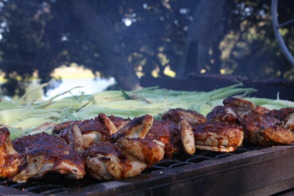 Chicken on the grill