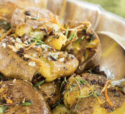 Pan Fried Potatoes with Lemon and Rosemary, from California Cooking and Southern Style Photo Deborah Whitlaw Llewellyn