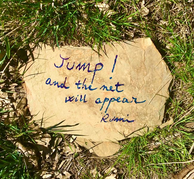 Jump and the net will appear. Rumi 