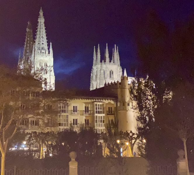 Burgos is especially beautiful at night.