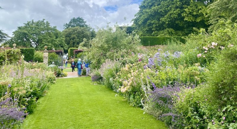 An exuberant border garden room at Hidcote