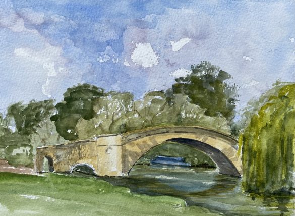 The bridge over the Thames at Lechlade, by Frances Schultz