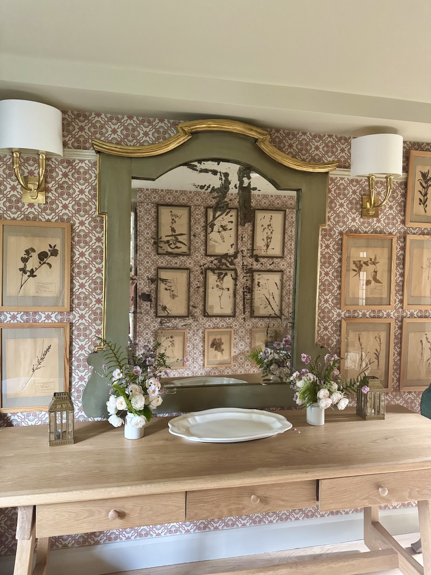 crazy huge probably Italian mirror at Lovedays House