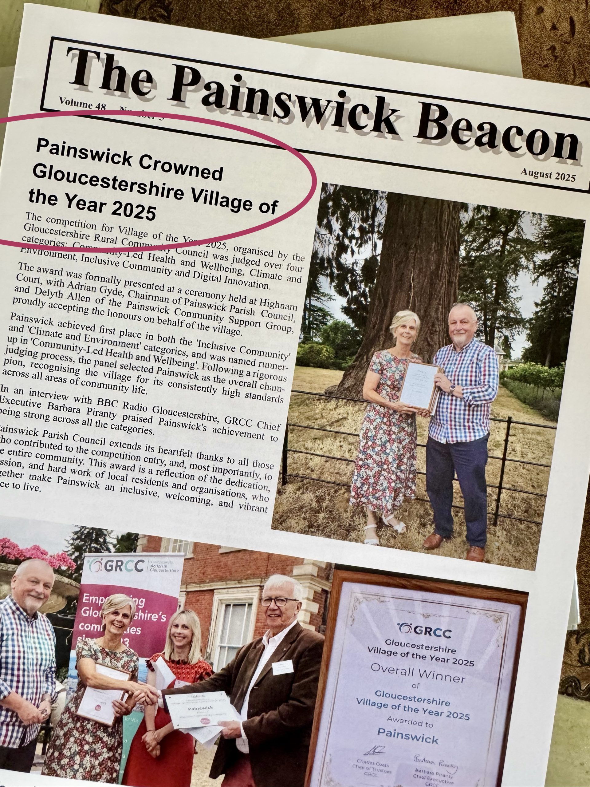 Painswick named Gloucestershire Village of the Year