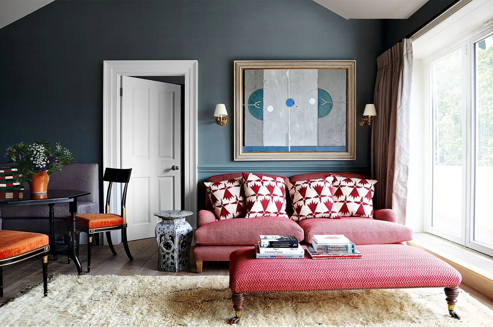 An Eaton Square sitting room. Photo Jake Curtis for H & G, via AdamBray.Info